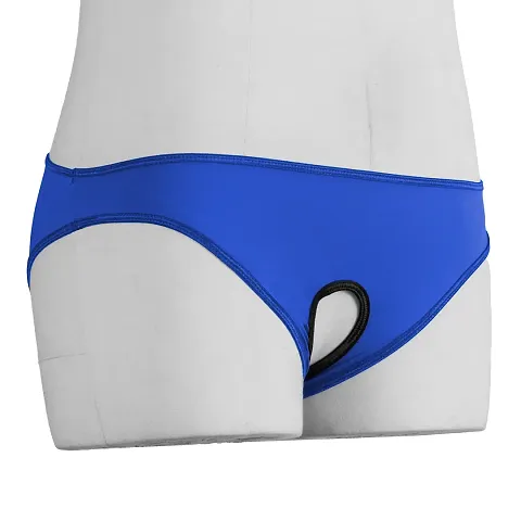 Elegant Polyester Solid Mid-Rise Brief For Men