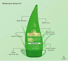 Blooming beauty Aloe Vera Moisturizer Gel for Face Skin Body Hair for Dark Circles Hydrating Skin  Brightening Hydrates  Soothes Skin -No Parabens Or SLS/SLES (Aloe Vera, 120ml Pack of 2)-thumb2