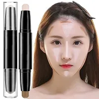 TRS Professional 2 in 1 Highlighter and Contour Stick Highlighter Concealer Matte finish for All Types of Makeup Beauty for Women's  Girl's-thumb1