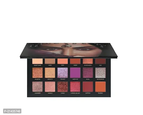 MISS DOLL BEAUTY Eyeshadow Palette - 18 Color Eye Shadow Palette with Mirror - include Matte and Shimmer, Natural Velvet Texture Long Lasting Makeup set