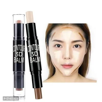 MISS DOLLProfessional 2 in 1 Highlighter and Contour Stick Highlighter Concealer Matte finish for All Types of Makeup Beauty for Women's  Girl's