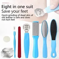 MISS DOLL BEAUTY Pedicure Tools for Feet - Pedicure Kit,Foot Scrubber for Dead Skin, Callus Remover, Foot Scraper, Foot File, Pitchfork, Filer for Nail Repair tool Set-thumb2