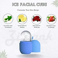 Ice Roller for Face Massager - Contour Cube Ice Face Roller - Face Ice Roller For Women ? Ice Cube Roller For Face ? Facial Ice Roller ? Microfiber Makeup Remover Pad ? Ice Massager For Face-thumb2