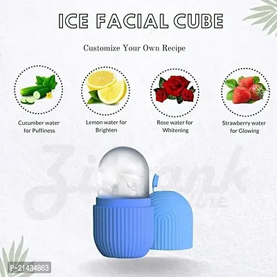 Ice Roller for Face Massager - Contour Cube Ice Face Roller - Face Ice Roller For Women ? Ice Cube Roller For Face ? Facial Ice Roller ? Microfiber Makeup Remover Pad ? Ice Massager For Face-thumb3