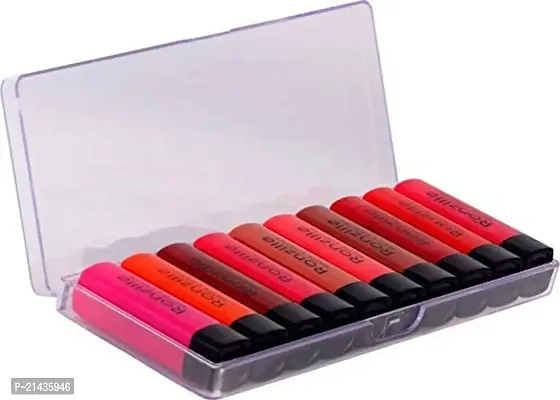 MISS DOLL New Shade Pocket Matte Lipstick Set Of 10 Pc (Multicolor, 21 G)