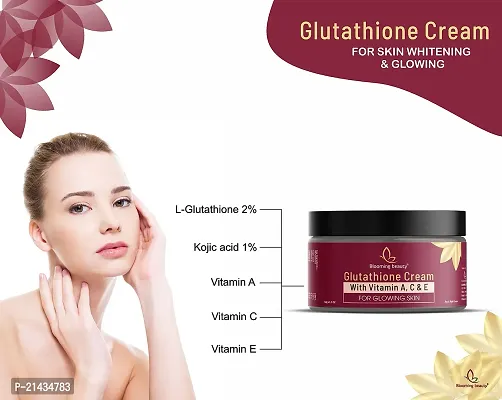 BLOOMING BEAUTY Day Night Daily use Glutathione Face Cream For Skin Whitening  Glowing Dark Spots And Anti Ageing with Vitamin A, C  E And Kojic Acid Skin care Cream 50g- (Pack of 2)-thumb5