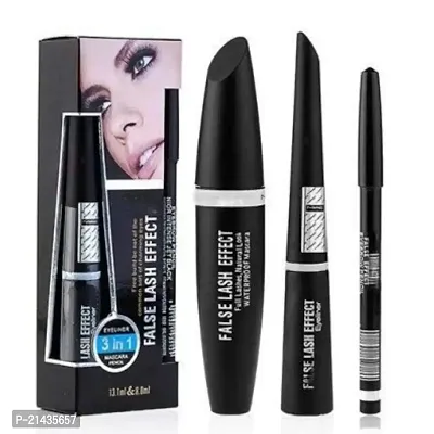 MISSDOLL Combo Of 4 Shade Mini Red Edition Liquid Lipstick Waterproof Glitter Eyeliner, 3 In 1 Eyeliner, Mascara  Black Kajal-thumb5