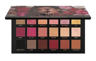 MISS DOLL BEAUTY Rose Gold Remastered Eyeshadow Palette - 18 Color Eye Shadow Palette with Mirror - include Matte and Shimmer, Natural Velvet Texture Long Lasting Makeup set with 5pcs Makeup Brush (Nude+Rose Gold+Brush Set)-thumb2