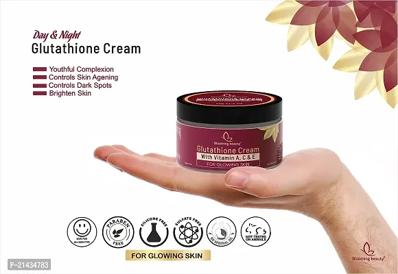 BLOOMING BEAUTY Day Night Daily use Glutathione Face Cream For Skin Whitening  Glowing Dark Spots And Anti Ageing with Vitamin A, C  E And Kojic Acid Skin care Cream 50g- (Pack of 2)-thumb3