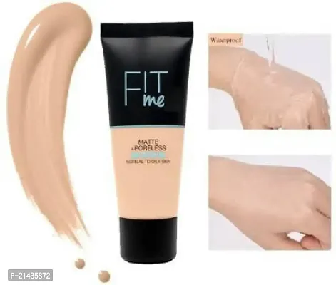 MISSDOLL Fit Me Matte+Poreless Liquid Tube Foundation Natural  illuminating Gel Primer For Women-thumb3