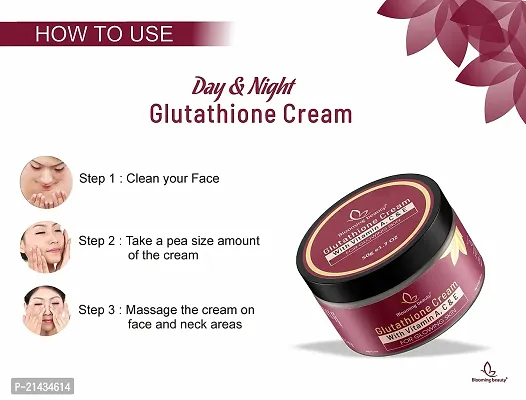 Blooming Beauty Glutathione Day And Night Cream for Skin Glowing Dark spot removal cream Anti Ageing Day Cream Skin care Cream For Wrinkle Fine Lines Pigmentation  Glass Skin (Cream 50g)-thumb5