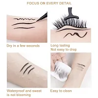 MISSDOLL colors Liquid Eyeliner Pen Waterproof 0.8g, Magic Self-adhesive Long-Lasting Eyelash Glue Pen, Non Magnetic, Quick Drying Magnetic Eye Liner-thumb3