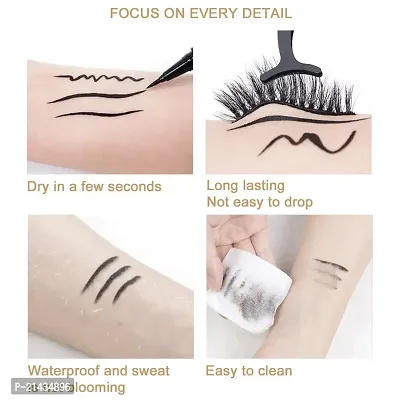 MISSDOLL colors Liquid Eyeliner Pen Waterproof 0.8g, Magic Self-adhesive Long-Lasting Eyelash Glue Pen, Non Magnetic, Quick Drying Magnetic Eye Liner-thumb4