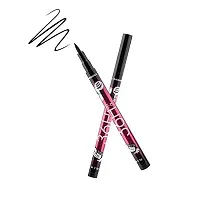 MISS DOLL Sketch Eyeliner 36H Hours Stay Waterproof  Long Lasting H Black Waterproof Liquid Eyeliner Make Up Beauty Comestics Long-lasting Eye Liner Pencil Makeup Tools for eyeshadow Pack of 6 (100% Black) .-thumb1