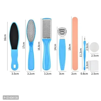 MISS DOLL BEAUTY Pedicure Tools for Feet - Pedicure Kit,Foot Scrubber for Dead Skin, Callus Remover, Foot Scraper, Foot File, Pitchfork, Filer for Nail Repair tool Set-thumb2