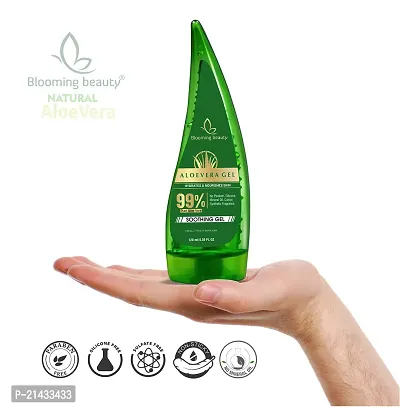 Blooming beautyNaturals 99% Pure  Organic Aloe Vera Gel for Face, Skin and Hair | For All Skin  Hair Types | Multi-purpose Aloe Vera gel | No Parabens-thumb4