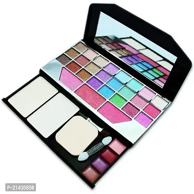 MISS DOLL Girls/Women's Fashion Make-up Kit of 24 Eyeshadow 2 Compact Powder 4 Lip Color and 3 Blusher