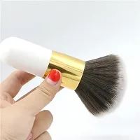 MISS DOLL Professional Makeup Brushes Tool Foundation Brush Flat Brush Cream Makeup Brush And Oval Foundation Brush Black  Beauty Blender (pack of 4)-thumb1