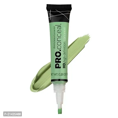 MISSDOLL Fit me Pro HD Waterproof Natural Finish, Full Coverage Skin Lightening Dark Spot Corrector Cream Concealer for Face (Green)