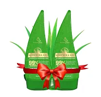 Blooming beauty Aloe Vera Moisturizer Gel for Face Skin Body Hair for Dark Circles Hydrating Skin  Brightening Hydrates  Soothes Skin -No Parabens Or SLS/SLES (Aloe Vera, 120ml Pack of 2)-thumb1