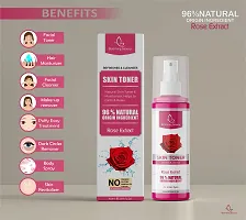 Blooming Beauty Refreshes  Cleanses Rose Extract Skin Toner,Premium Gulab Jal For Face Toner, Skin Toner, Makeup Remover for Men  Women (Rose Toner+ Vitamin c-100+30-130ml)-thumb4