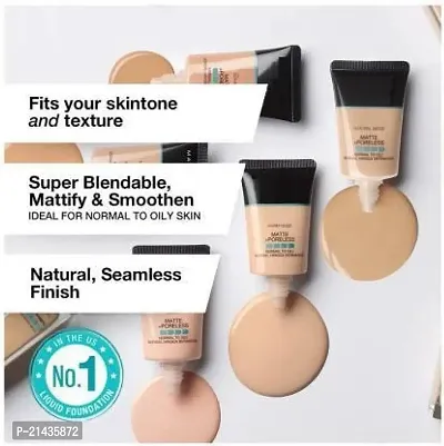 MISSDOLL Fit Me Matte+Poreless Liquid Tube Foundation Natural  illuminating Gel Primer For Women-thumb4