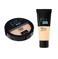 MISS DOLL BEAUTY Fit Mee POWDER Pore-less Oil Control Compact Powder To Absorbs- All Day Matte Finish Face Makeup-Fit Me Matte-Pore-less Liquid Tube Foundations Set- (Pack Of 6)-thumb2