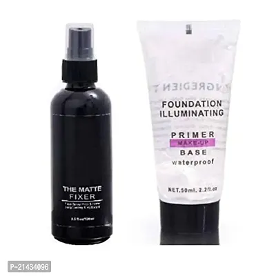 MISS DOLL Most Beautiful Trending Fixer combo with Primer Foundation Luxury Primer - 150 ml (Transparent)-thumb0