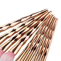 MISS DOLL BEAUTY 11 Pcs Rose Gold Makeup Brush Set Professional Unicorn Shiny Gold Diamond Makeup Brush Set Professional Foundation Powder Cream Blush Brush Kits-thumb4