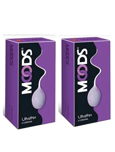 MOODS Ultra Thin Condoms Pack Of 2 Sheets-24