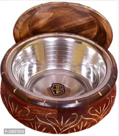 Wooden Handicraft Serving Chapati Box-thumb0