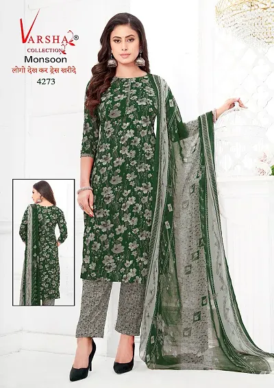 Fancy Synthetic Unstitched Dress Material for Women