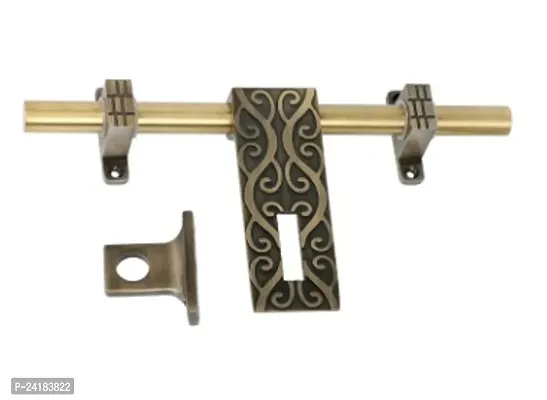 Single Door Aldrop, Fancy Aldrop, Door Aldrop, Aldrop For Door, Door Fittings Kit, Door Accessories, Door Kit (10 Inch, 16 Mm Rod Dia, Finish : Antique Brass)