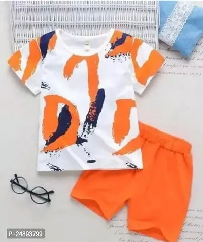 Stylish Cotton Multicoloured Clothing Sets For Boys-thumb0