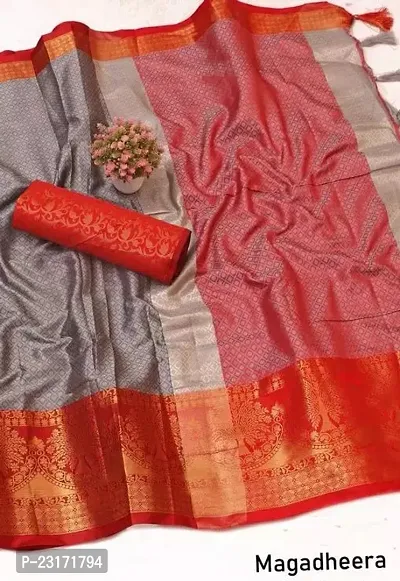 Stylish Fancy Designer Cotton Silk Saree With Blouse Piece For Women