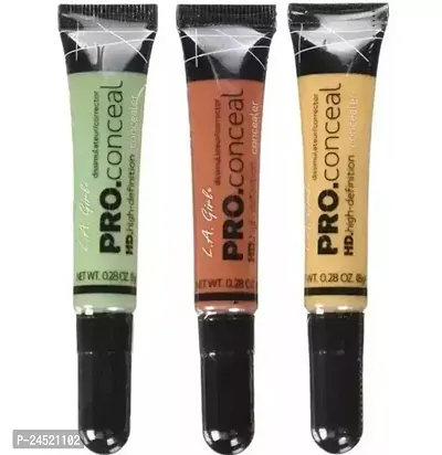 Cazo Set Of 3 Pro Conceal , Green Corrector Concealer Multi, 24 G Concealer (Pack Of 3)-thumb0