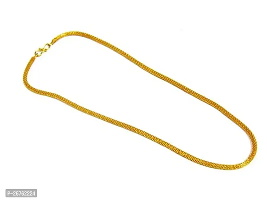 Shree Mauli Creation Gold Alloy Golden Nice Chain Necklace for Women SMCN1173