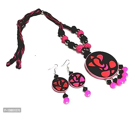 Fashweave Handmade and Handpainted Glass Jewellery Sets for Women and Girls