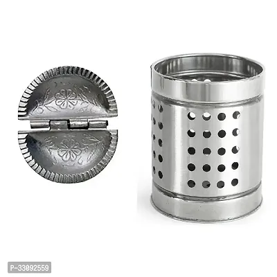 Durable Aluminum Gujiya Mold Sancha With Stainless Steel Cutlery Holder Pack Of 2-thumb0