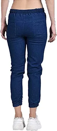 Womens Denim Joggers Fit Printed Jeans for Women and Girls Stretchable (28, numeric_32)-thumb1
