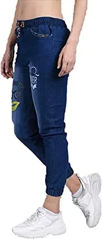Womens Denim Joggers Fit Printed Jeans for Women and Girls Stretchable (28, numeric_32)-thumb4