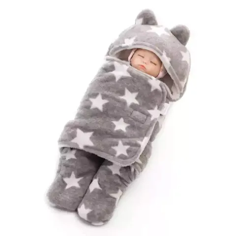 NAMAN Super Soft Baby Blanket Wrapper . for New Born Babies (Unisex, 0-6 Months)_{NM3572}