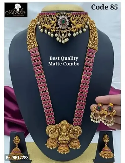 Elegant Multicoloured Alloy Jwellery Set For Women-thumb0