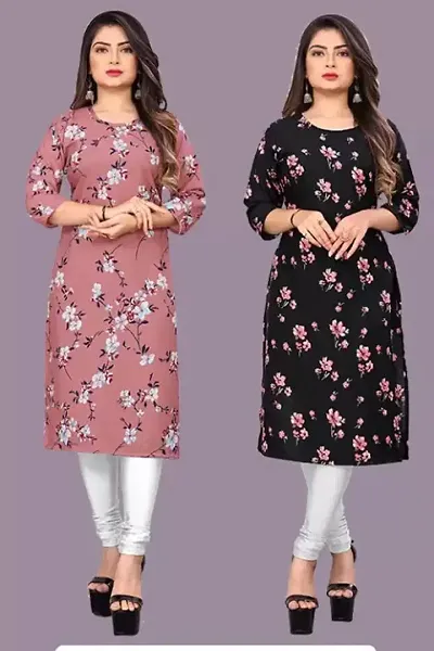 Elegant Silk Kurtas For Women Pack Of 2