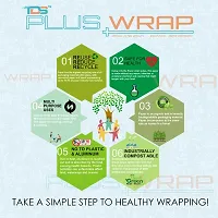 PLUS WRAP 100 Meter (1 kG) Organic Food Grade Wrapping Butter Paper-thumb3