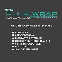 TDS PLUS WRAP 18 Meter Plain Butter Paper(Off White) Pack 3-thumb2