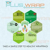 TDS PLUS WRAP 18 Meter Plain Butter Paper(Off White) Pack 3-thumb3