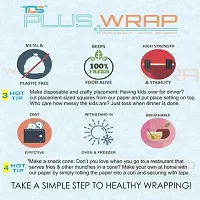 TDS PLUS WRAP 18 Meter Plain Butter Paper(Off White) Pack 3-thumb1