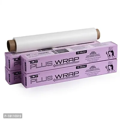 TDS PLUS WRAP 18 Meter Plain Butter Paper(Off White) Pack 4