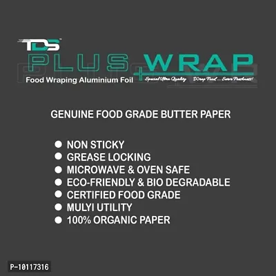 TDS PLUS WRAP 18 Meter Print (Brown) Butter Paper Pack 3-thumb3